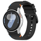 Official Solid Color Stitched Silicone Watch Band, For Samsung Galaxy Watch 7 40 / 44mm - DealBuddy