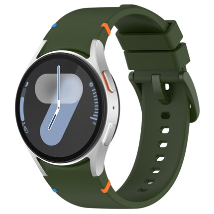 Official Solid Color Stitched Silicone Watch Band, For Samsung Galaxy Watch 7 40 / 44mm - DealBuddy