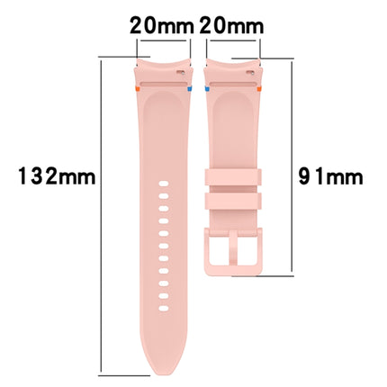 Official Solid Color Stitched Silicone Watch Band, For Samsung Galaxy Watch 7 40 / 44mm - DealBuddy