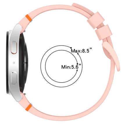 Official Solid Color Stitched Silicone Watch Band, For Samsung Galaxy Watch 7 40 / 44mm - DealBuddy