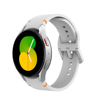 Glossy Stitched Silicone Watch Band