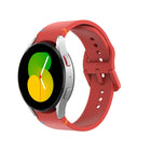 Glossy Stitched Silicone Watch Band