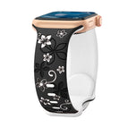 For Apple Watch Series 4 44mm / Black White