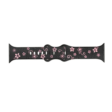 Bauhinia Two-color Embossed Silicone Watch Band