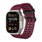 For Apple Watch Ultra 49mm / Wine Red