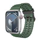 Ocean Dual-Row Hole Silicone Watch Band, For Apple Watch Series 7 45mm, For Apple Watch SE 44mm, For Apple Watch Series 6 44mm