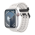 Ocean Dual-Row Hole Silicone Watch Band, For Apple Watch Series 7 45mm, For Apple Watch SE 44mm, For Apple Watch Series 6 44mm