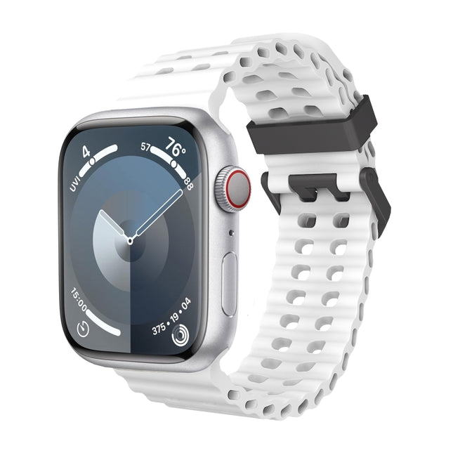 Ocean Dual-Row Hole Silicone Watch Band