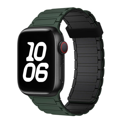 Tri-beads Magnetic Hoop Silicone Watch Band, For Apple Watch Series 3 42mm - DealBuddy