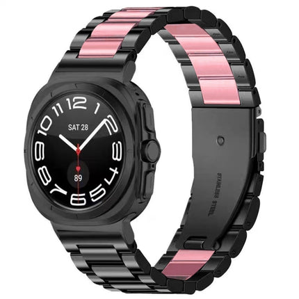 Three Beads Stainless Steel Watch Band, For Galaxy Watch Ultra2 2026 / 2025 / 1 2024