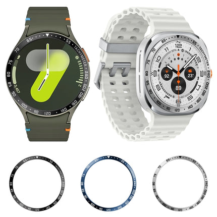 Style E Smart Watch Dial Stainless Steel Bezel Ring Cover, For Samsung Galaxy Watch Ultra 47mm, For Samsung Galaxy Watch 7 44mm, For Samsung Galaxy Watch 7 40mm - DealBuddy