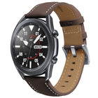 Genuine Leather Silver Buckle Replacement Strap Watchband, For Samsung Galaxy Watch3 45mm, For Samsung Galaxy Watch3 41mm - DealBuddy