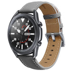 Genuine Leather Silver Buckle Replacement Strap Watchband, For Samsung Galaxy Watch3 45mm, For Samsung Galaxy Watch3 41mm - DealBuddy