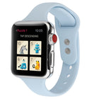 Thin Silicone Double Buckle Replacement Wrist Strap, For Apple Watch 5 & 4 44mm / 3 & 2 & 1 42mm