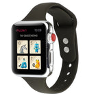 Thin Silicone Double Buckle Replacement Wrist Strap, For Apple Watch 5 & 4 44mm / 3 & 2 & 1 42mm