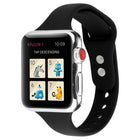 Thin Silicone Double Buckle Replacement Wrist Strap, For Apple Watch 5 & 4 44mm / 3 & 2 & 1 42mm