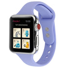 Thin Silicone Double Buckle Replacement Wrist Strap, For Apple Watch Series 7 41mm / 6 & SE & 5 & 4 40mm / 3 & 2 & 1 38mm, For Apple Watch Series 8&7 41mm / SE 2&6&SE&5&4 40mm / 3&2&1 38mm - DealBuddy