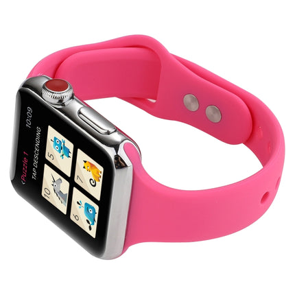 Thin Silicone Double Buckle Replacement Wrist Strap, For Apple Watch Series 7 41mm / 6 & SE & 5 & 4 40mm / 3 & 2 & 1 38mm, For Apple Watch Series 8&7 41mm / SE 2&6&SE&5&4 40mm / 3&2&1 38mm - DealBuddy
