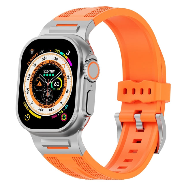 Trailblazer Woven Texture Silicone Watch Band, For Apple Watch 46mm / 49mm / 45mm / 44mm, For Apple Watch 42mm / 41mm / 40mm / 38mm - DealBuddy