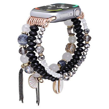 Shell Beads Chain Watch Band, For Apple Watch 46mm / 49mm / 45mm / 44mm, For Apple Watch 42mm / 41mm / 40mm / 38mm - DealBuddy