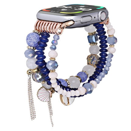 Shell Beads Chain Watch Band, For Apple Watch 46mm / 49mm / 45mm / 44mm, For Apple Watch 42mm / 41mm / 40mm / 38mm - DealBuddy