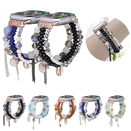 Shell Beads Chain Watch Band, For Apple Watch 46mm / 49mm / 45mm / 44mm, For Apple Watch 42mm / 41mm / 40mm / 38mm - DealBuddy