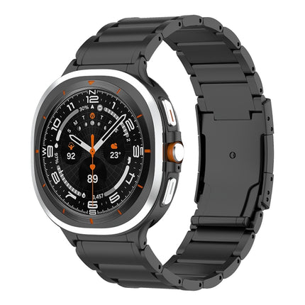 Three Beads Tortoise Buckle Titanium Steel Watch Band