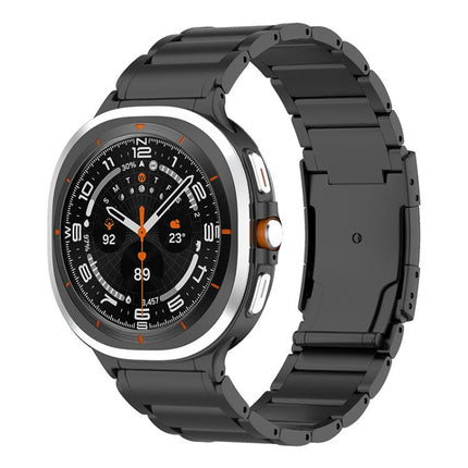 Three Beads Tortoise Buckle Titanium Steel Watch Band