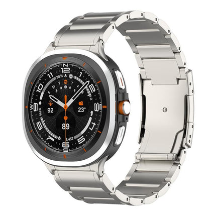 Three Beads Tortoise Buckle Titanium Steel Watch Band, For Samsung Galaxy Watch Ultra / Ultra 2025, For Samsung Galaxy Watch8 / Watch8 Classic - DealBuddy