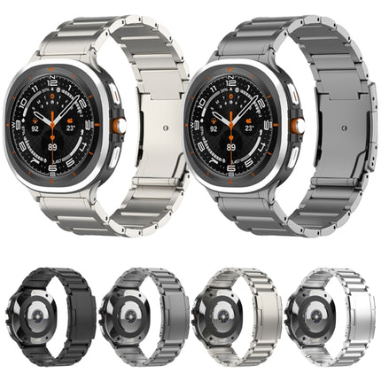 Three Beads Tortoise Buckle Titanium Steel Watch Band, For Samsung Galaxy Watch Ultra / Ultra 2025, For Samsung Galaxy Watch8 / Watch8 Classic - DealBuddy