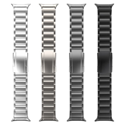 Three Beads Tortoise Buckle Titanium Steel Watch Band