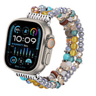 Colored Diamond Tassel Chain Watch Band