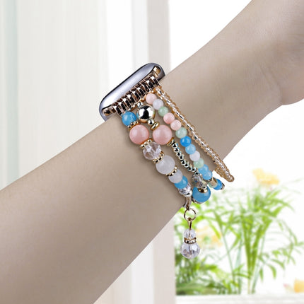Four-row Copper Beads Chain Watch Band, For Apple Watch 46mm / 49mm / 45mm / 44mm, For Apple Watch 42mm / 41mm / 40mm / 38mm - DealBuddy
