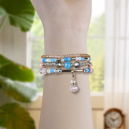 Four-row Copper Beads Chain Watch Band, For Apple Watch 46mm / 49mm / 45mm / 44mm, For Apple Watch 42mm / 41mm / 40mm / 38mm - DealBuddy