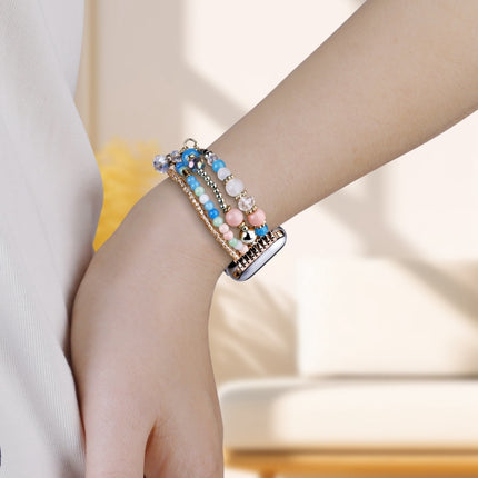 Four-row Copper Beads Chain Watch Band, For Apple Watch 46mm / 49mm / 45mm / 44mm, For Apple Watch 42mm / 41mm / 40mm / 38mm - DealBuddy