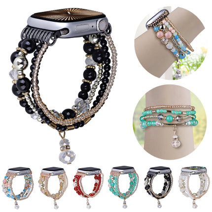 Four-row Copper Beads Chain Watch Band, For Apple Watch 46mm / 49mm / 45mm / 44mm, For Apple Watch 42mm / 41mm / 40mm / 38mm - DealBuddy
