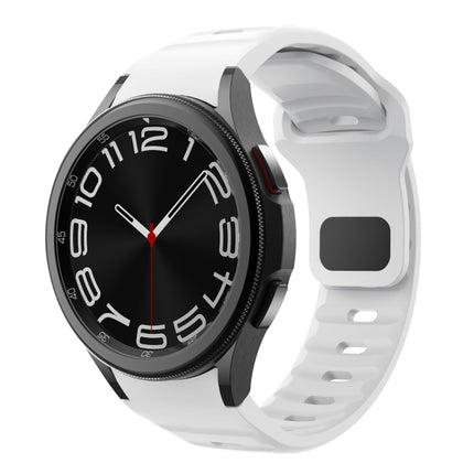 Wave Texture Reverse Buckle Silicone Watch Band, For Samsung Galaxy Watch 7 / 6 / 5 / 4 - DealBuddy