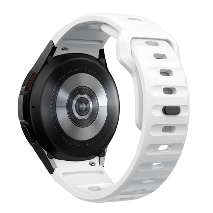 Wave Texture Reverse Buckle Silicone Watch Band, For Samsung Galaxy Watch 7 / 6 / 5 / 4 - DealBuddy