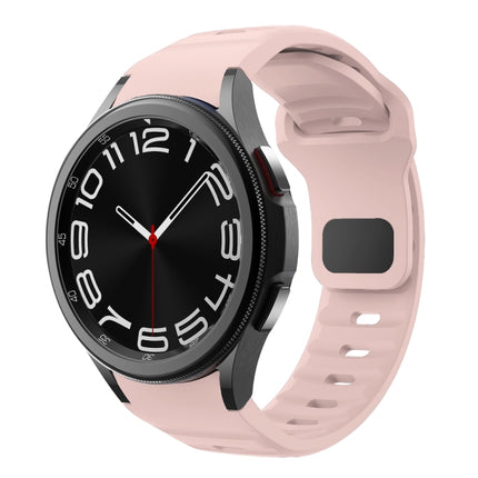 Wave Texture Reverse Buckle Silicone Watch Band, For Samsung Galaxy Watch 7 / 6 / 5 / 4 - DealBuddy