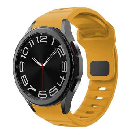 Wave Texture Reverse Buckle Silicone Watch Band, For Samsung Galaxy Watch 7 / 6 / 5 / 4 - DealBuddy