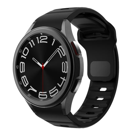 Wave Texture Reverse Buckle Silicone Watch Band, For Samsung Galaxy Watch 7 / 6 / 5 / 4 - DealBuddy