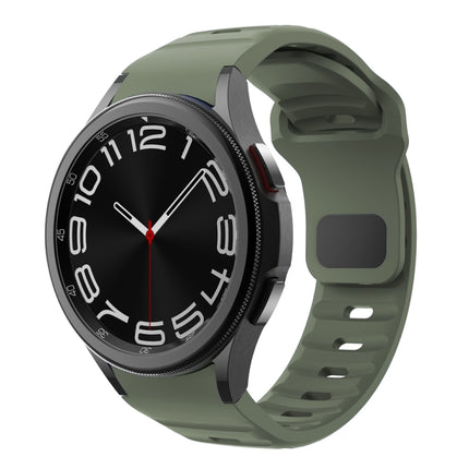 Wave Texture Reverse Buckle Silicone Watch Band, For Samsung Galaxy Watch 7 / 6 / 5 / 4 - DealBuddy