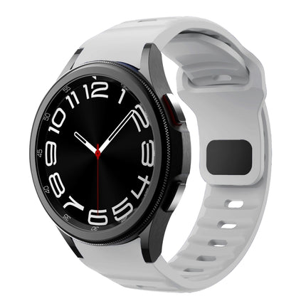 Wave Texture Reverse Buckle Silicone Watch Band, For Samsung Galaxy Watch 7 / 6 / 5 / 4 - DealBuddy