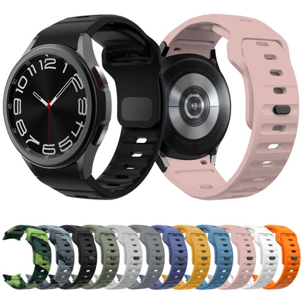 Wave Texture Reverse Buckle Silicone Watch Band, For Samsung Galaxy Watch 7 / 6 / 5 / 4 - DealBuddy