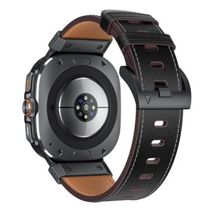 Mecha Style Leather Watch Band, For Samsung Galaxy Watch Ultra 47mm / Ultra 2025 - DealBuddy