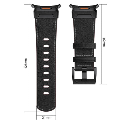 Mecha Style Leather Watch Band, For Samsung Galaxy Watch Ultra 47mm / Ultra 2025 - DealBuddy