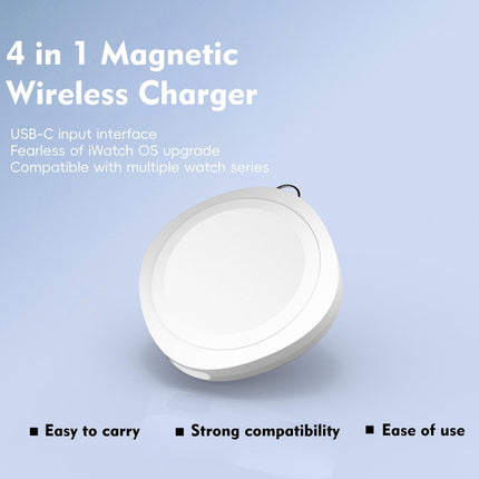 4 in 1 Portable Smart Watch Magnetic Wireless Charger