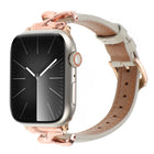 X-shaped Buckle Genuine Leather Watch Band, For Apple Watch 46mm / 49mm / 45mm / 44mm, For Apple Watch 42mm / 41mm / 40mm / 38mm - DealBuddy