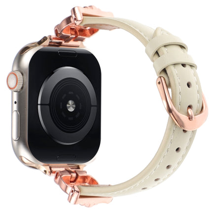 Leopard Head Genuine Leather Watch Band, For Apple Watch 46mm / 49mm / 45mm / 44mm, For Apple Watch 42mm / 41mm / 40mm / 38mm - DealBuddy