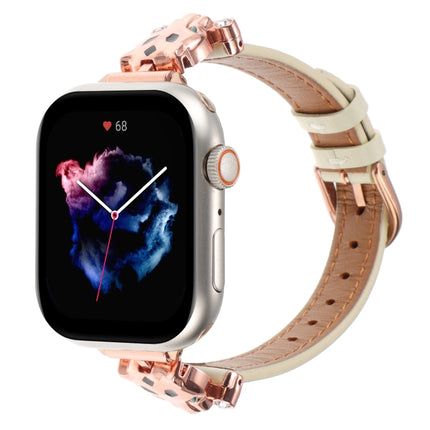 Leopard Head Genuine Leather Watch Band, For Apple Watch 46mm / 49mm / 45mm / 44mm, For Apple Watch 42mm / 41mm / 40mm / 38mm - DealBuddy